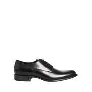 Dolce & Gabbana Black Leather Derby Shoes