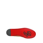 Mocasini slip-on din piele bej cu ciucuri Dolce & Gabbana