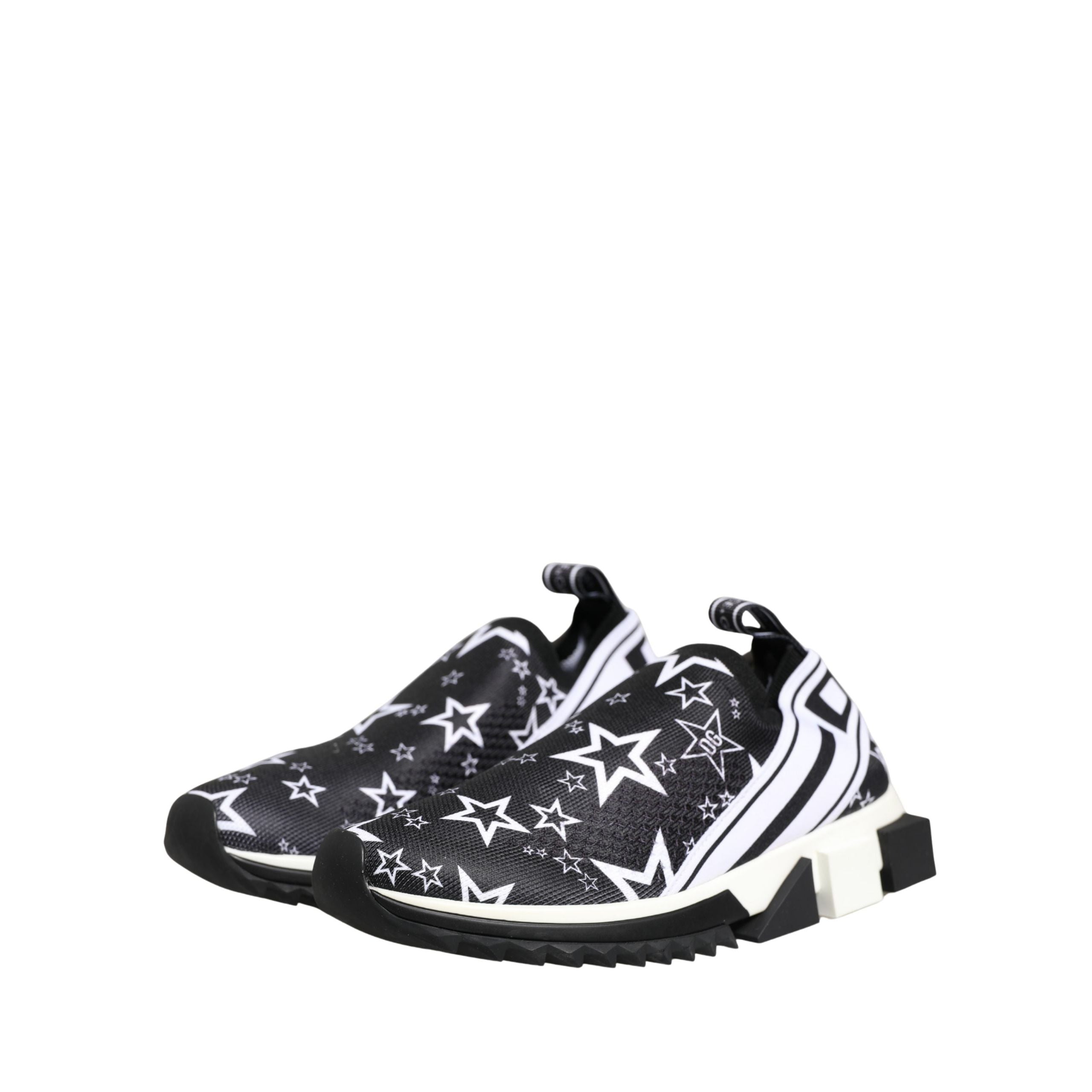 Dolce & Gabbana Black Stars Logo SORRENTO Sneakers