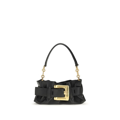 Balmain Black Suede Shoulder Bag
