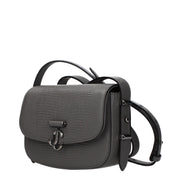 Geantă de umăr Jimmy Choo din piele gri