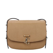 Geantă crossbody Jimmy Choo din piele maro