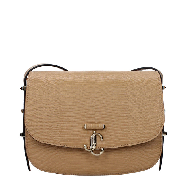 Geantă crossbody Jimmy Choo din piele maro