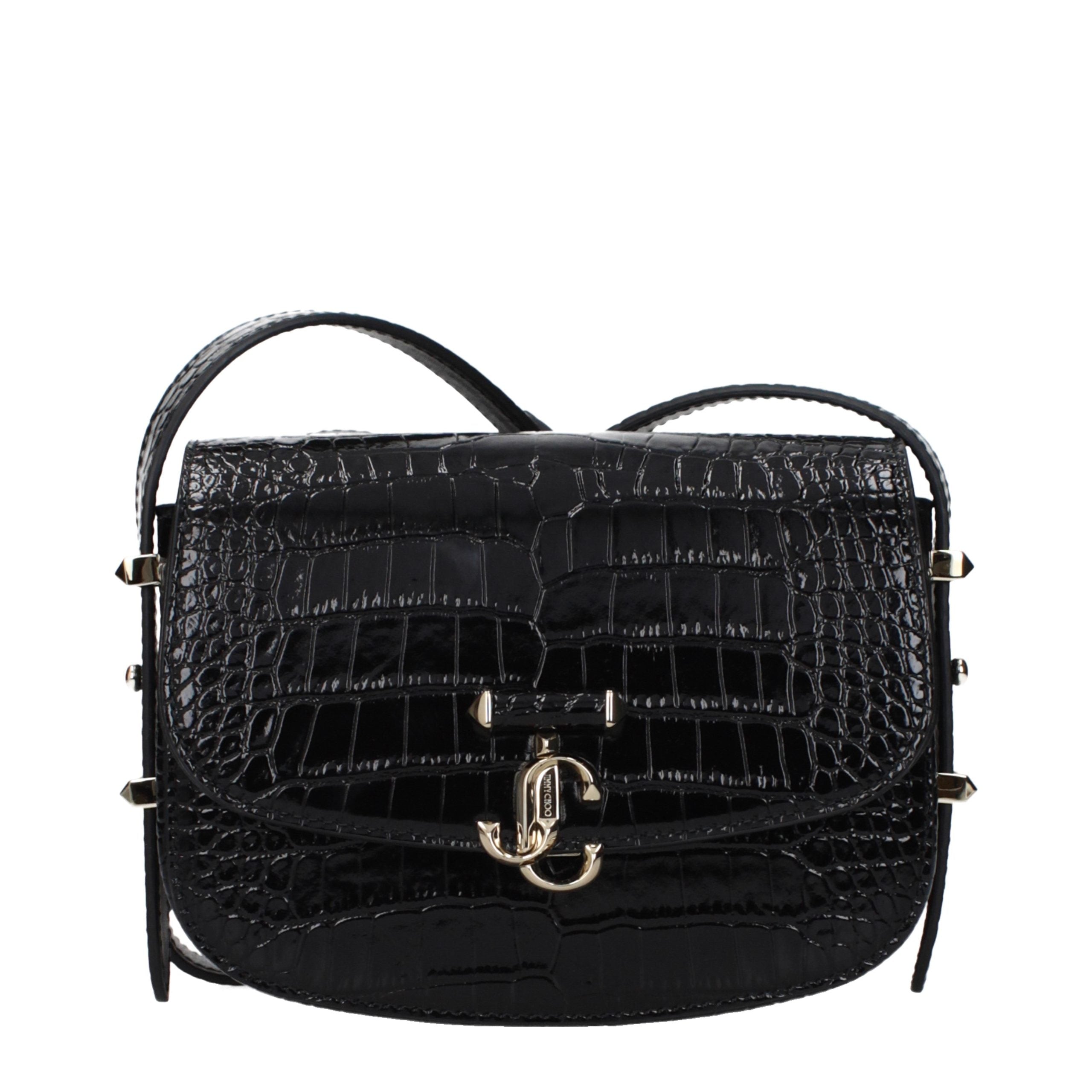Geantă crossbody Jimmy Choo din piele neagră