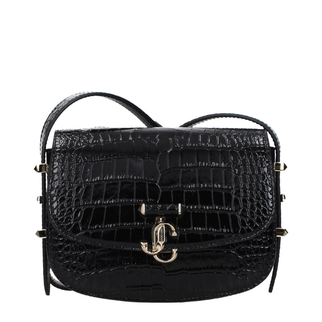 Geantă crossbody Jimmy Choo din piele neagră