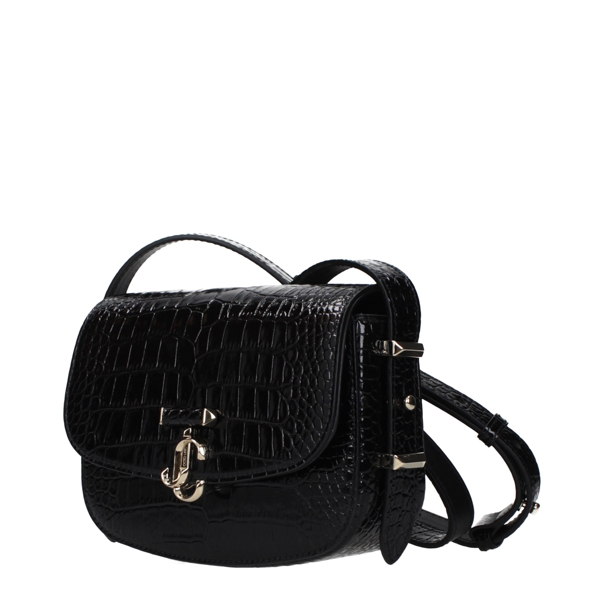 Geantă crossbody Jimmy Choo din piele neagră
