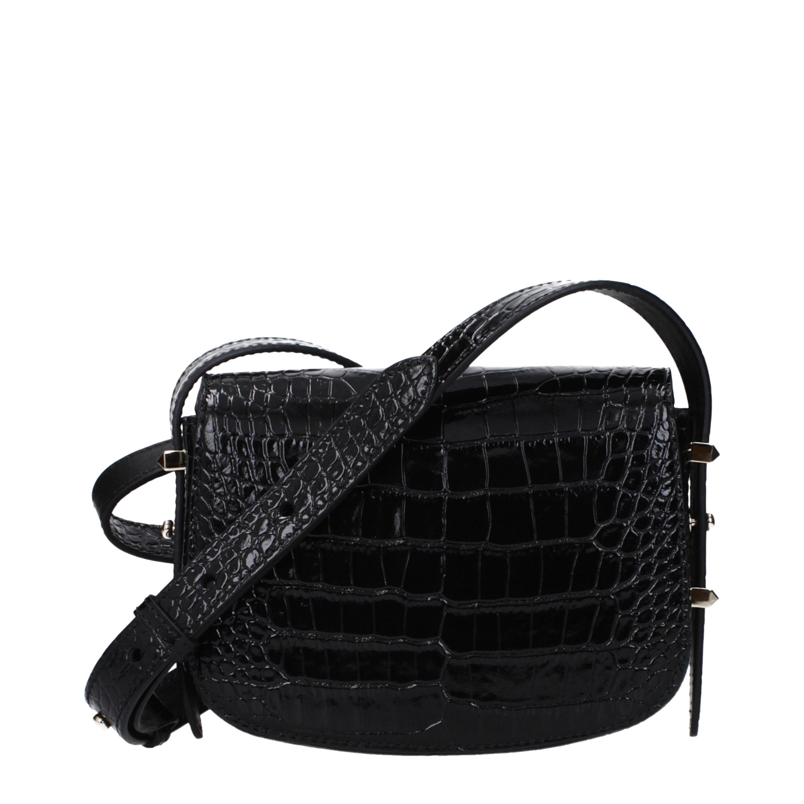 Geantă crossbody Jimmy Choo din piele neagră