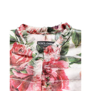 Dolce & Gabbana Multicolor Peony Print Coat Jacket