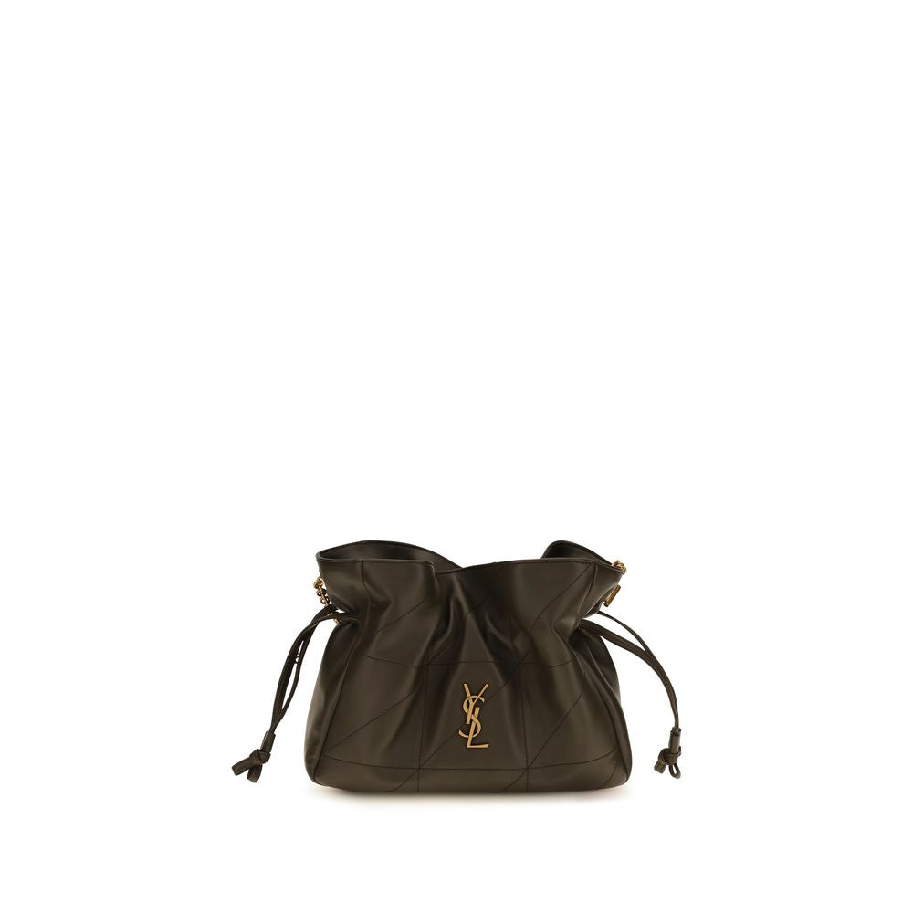 Saint Laurent Bicolor Leather Clutch Bag
