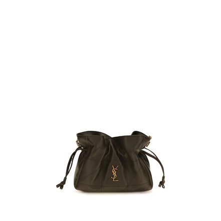 Saint Laurent Bicolor Leather Clutch Bag