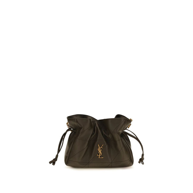 Saint Laurent Bicolor Leather Clutch Bag