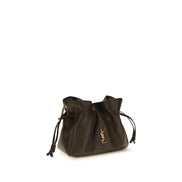 Saint Laurent Bicolor Leather Clutch Bag