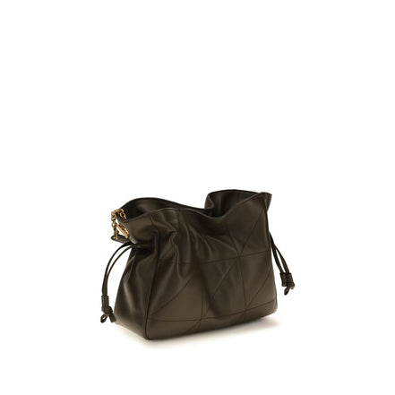 Saint Laurent Bicolor Leather Clutch Bag
