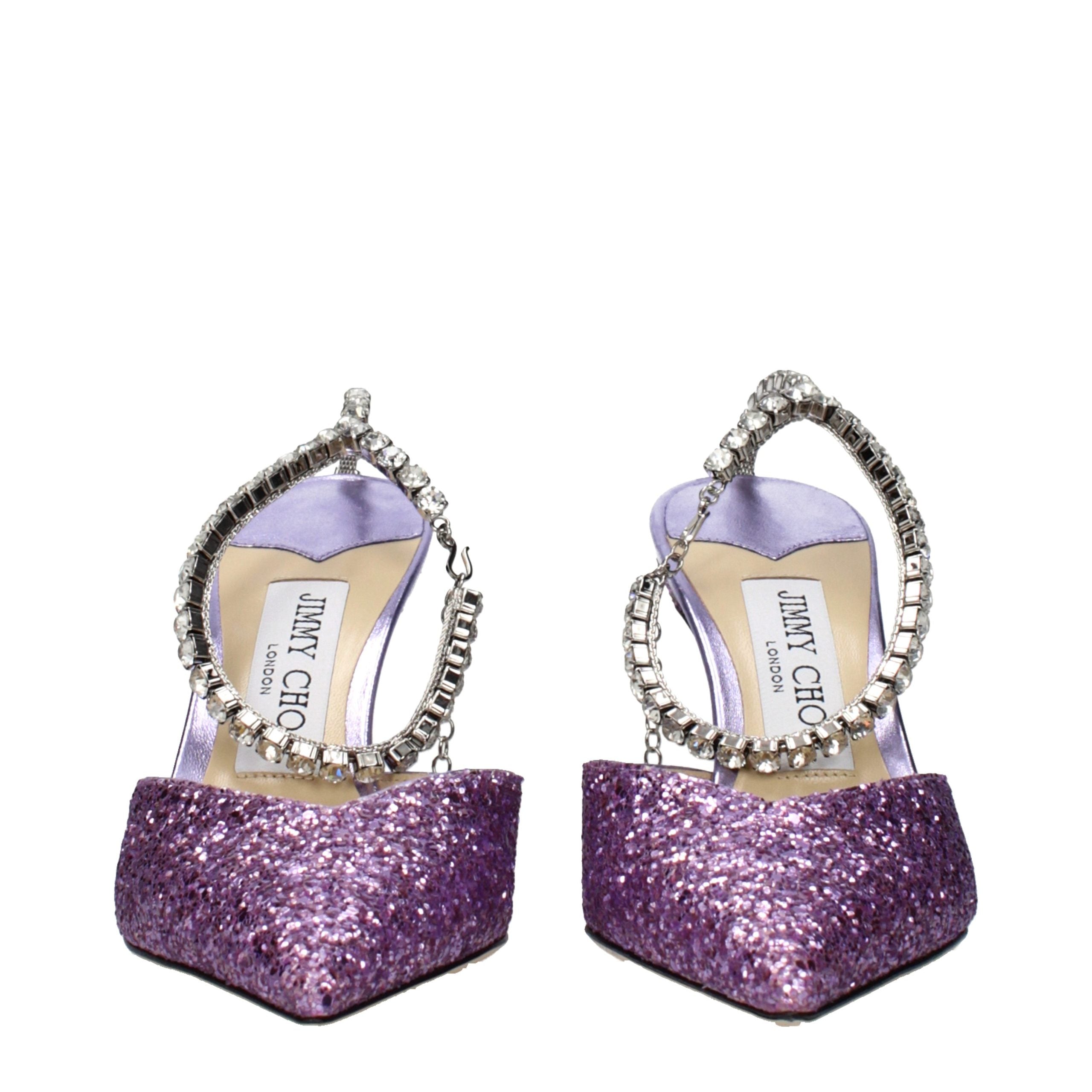 Jimmy Choo Purple Stiletto Heel Sandals
