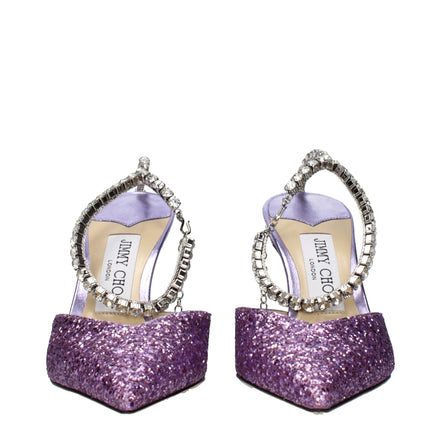 Jimmy Choo Purple Stiletto Heel Sandals