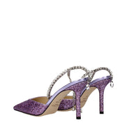 Jimmy Choo Purple Stiletto Heel Sandals
