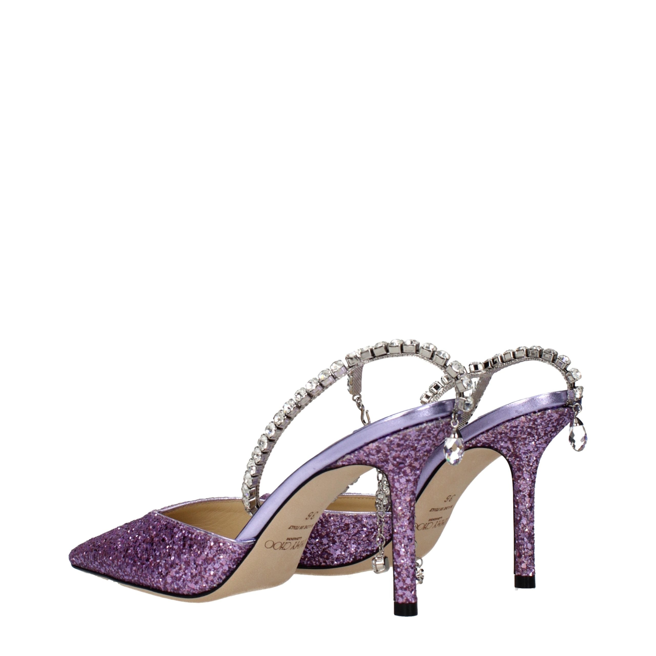 Jimmy Choo Purple Stiletto Heel Sandals