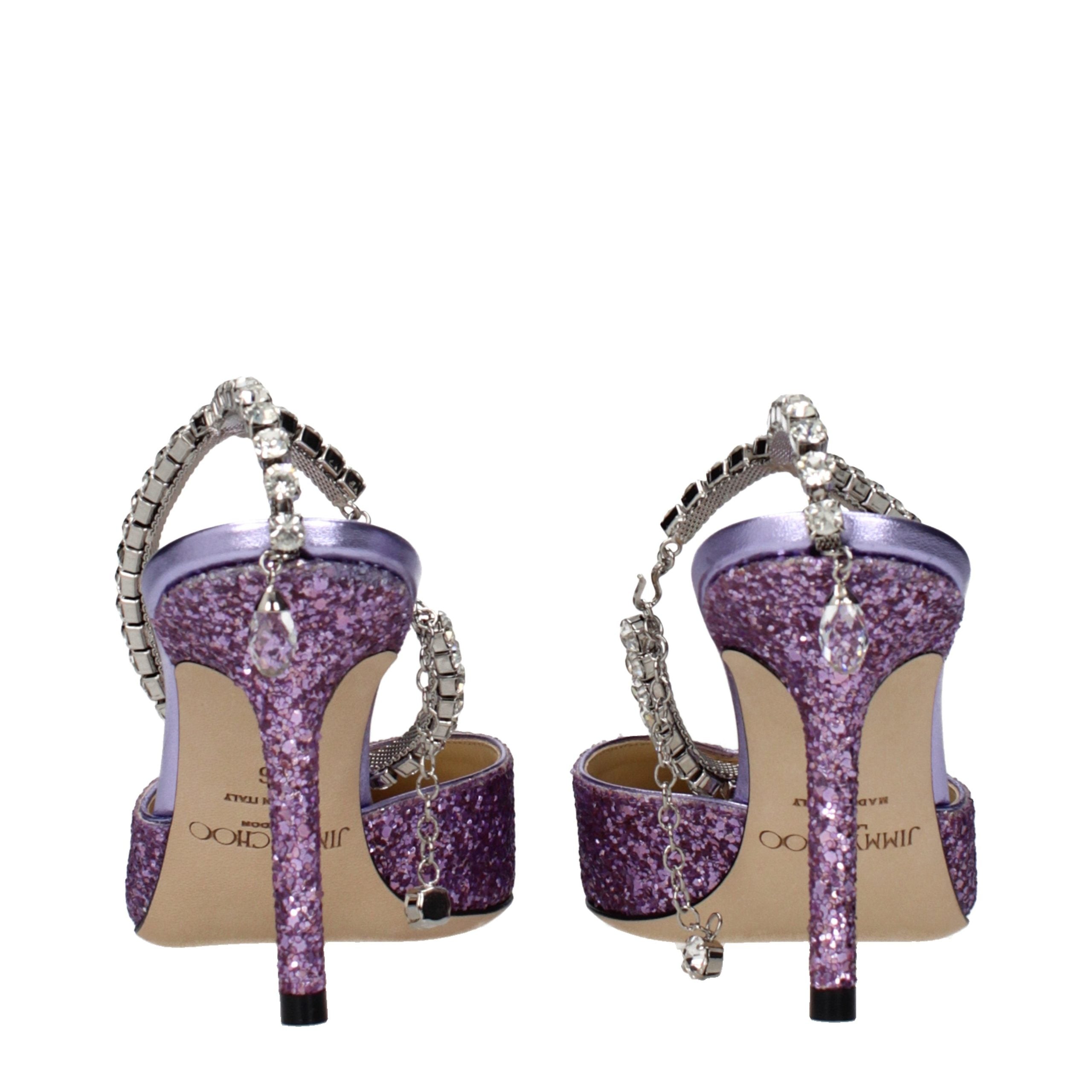 Jimmy Choo Purple Stiletto Heel Sandals