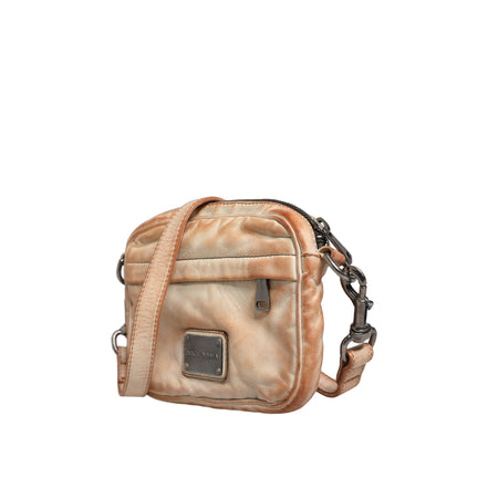 Geantă de umăr Dolce & Gabbana vintage bej din piele cu logo
