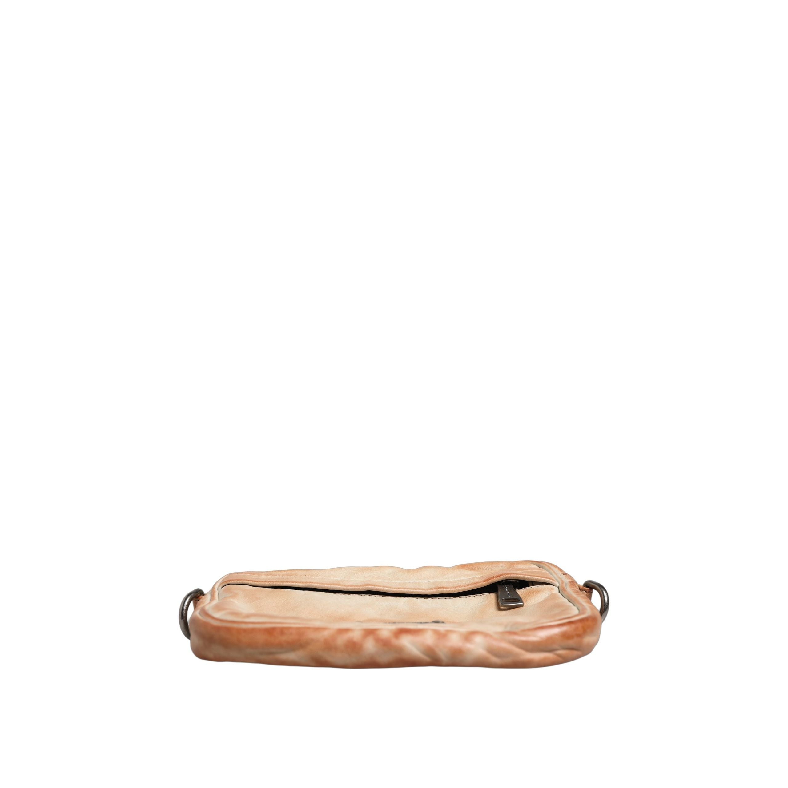Geantă de umăr Dolce & Gabbana vintage bej din piele cu logo