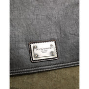 Dolce & Gabbana Military Green Two Tone Messenger Shoulder Bag