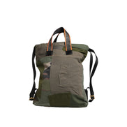Dolce & Gabbana Military Green Patchwork Backpack