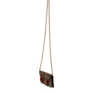Dolce & Gabbana Husă Flip Cover Maro Leopard cu Cristale iPhone X - XS