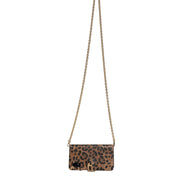 Dolce & Gabbana Husă Flip Cover Maro Leopard cu Cristale iPhone X - XS