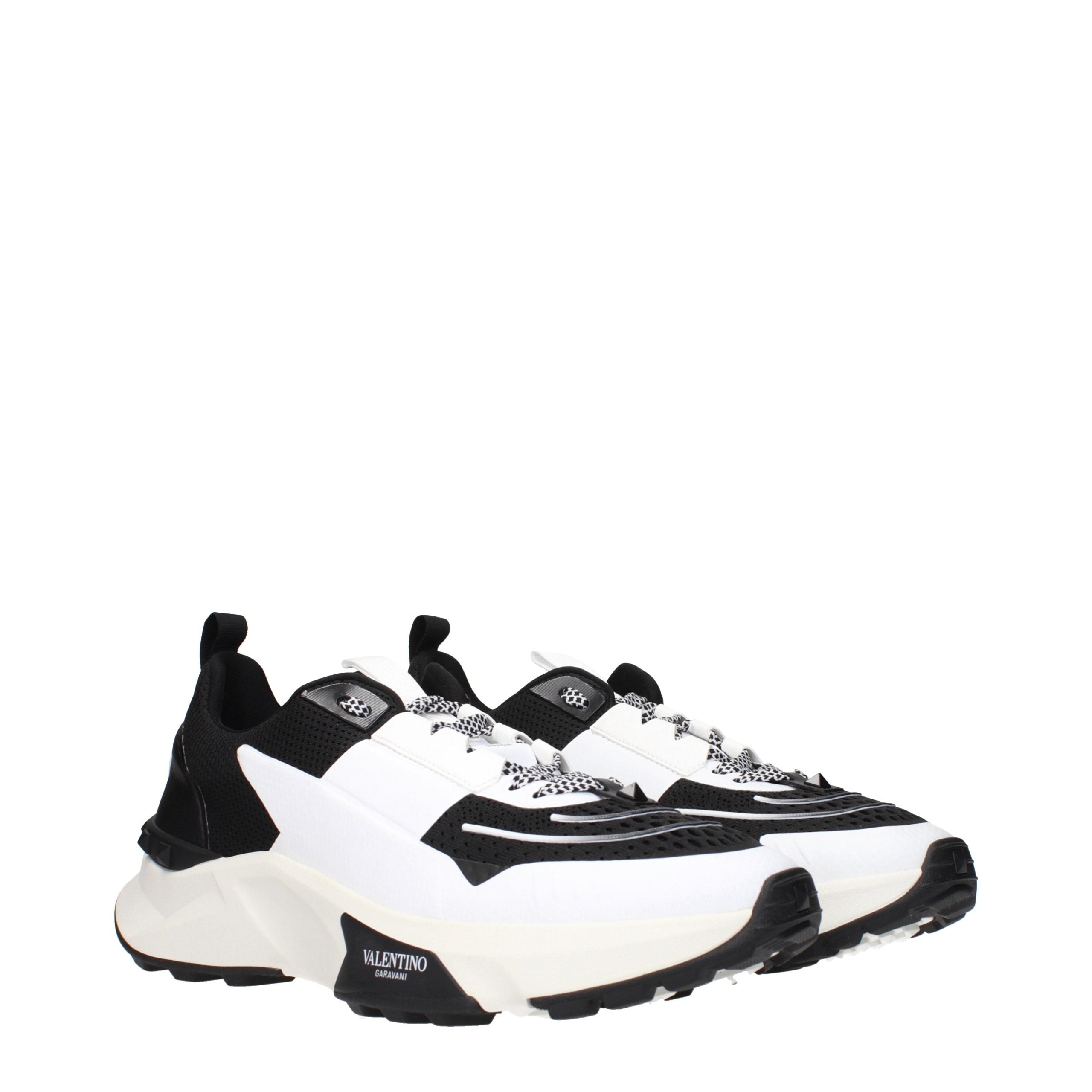 Adidași sport Valentino Garavani din țesătură neagră
