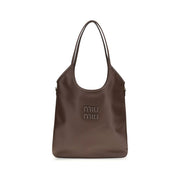 Miu Miu Brown Calf Leather Shoulder Bag