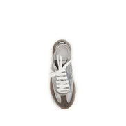 Sneakers atletici Brunello Cucinelli multicolori din piele întoarsă