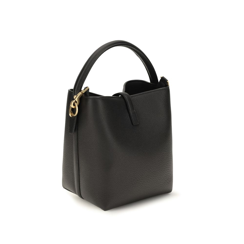 Saint Laurent Geantă Bucket Neagră