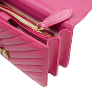 PINKO Pink Love One Mini Chevron Shoulder Bag