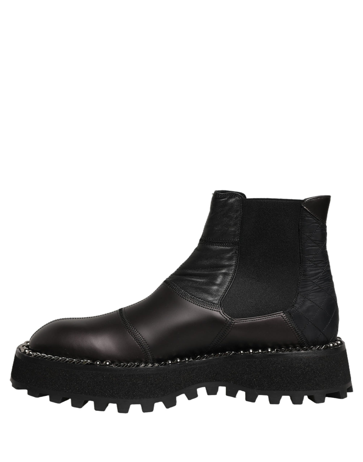 Dolce & Gabbana Chelsea Boots din Piele Neagră