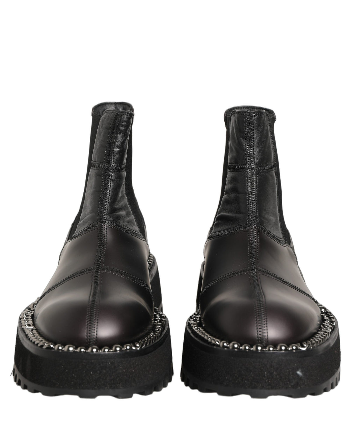 Dolce & Gabbana Chelsea Boots din Piele Neagră
