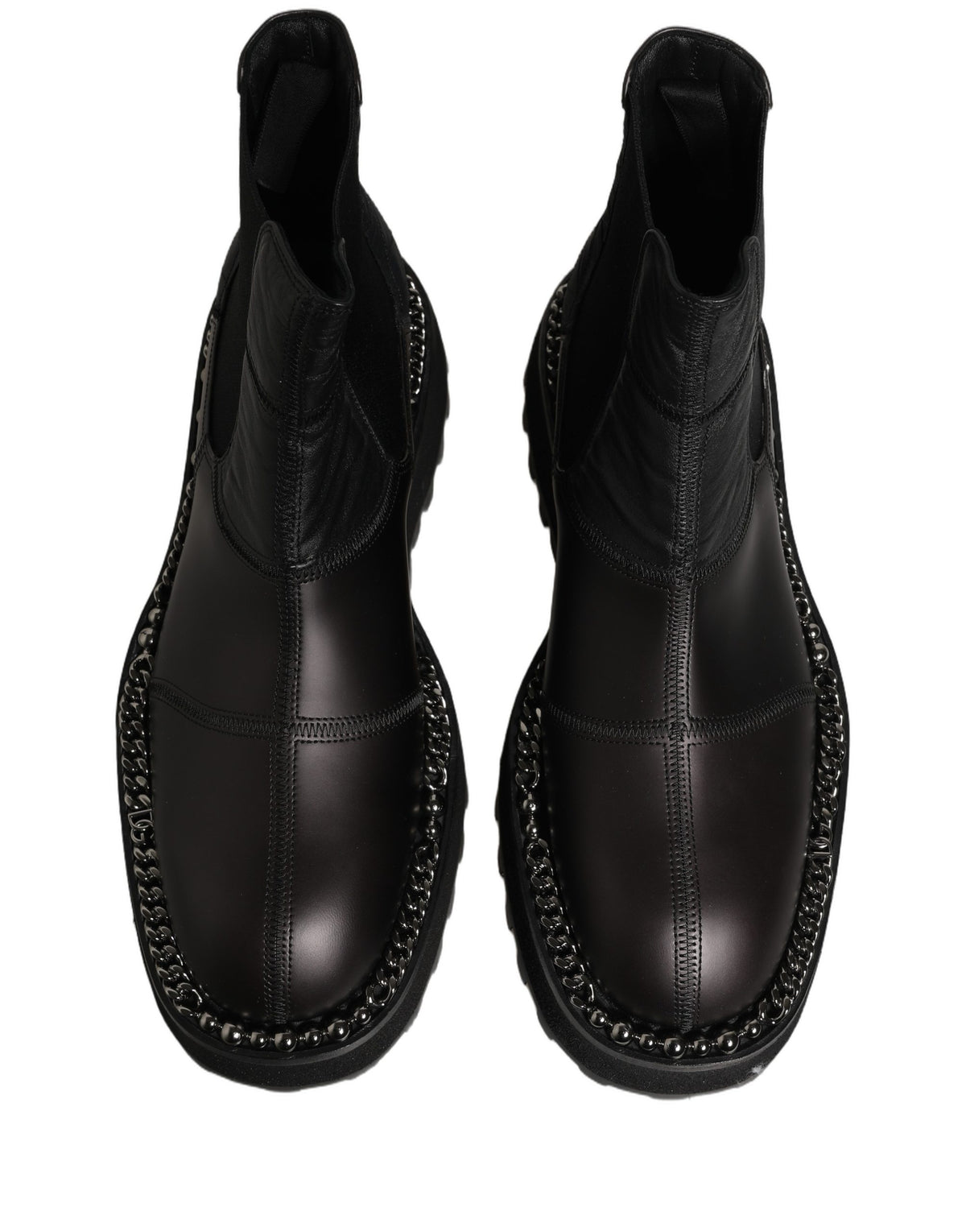 Dolce & Gabbana Chelsea Boots din Piele Neagră