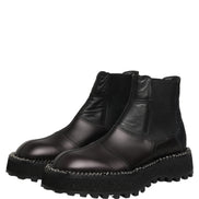 Dolce & Gabbana Chelsea Boots din Piele Neagră