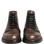 Dolce & Gabbana Brown Perugino Leather Ankle Boots