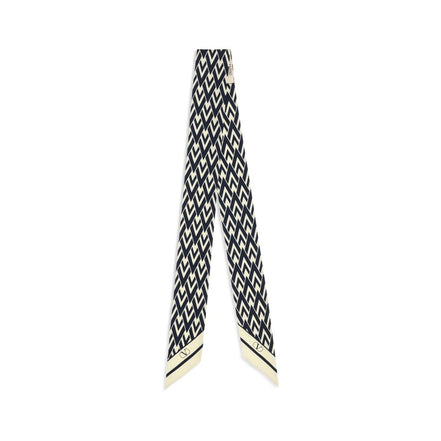 Valentino Garavani Blue Silk Scarf
