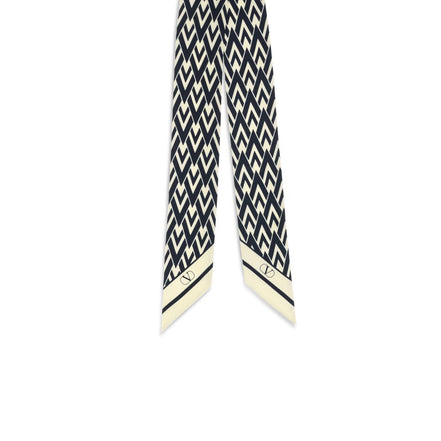 Valentino Garavani Blue Silk Scarf