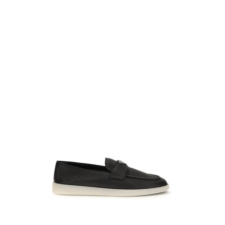 Prada Loafers Slip-On Negri din Piele de Vițel