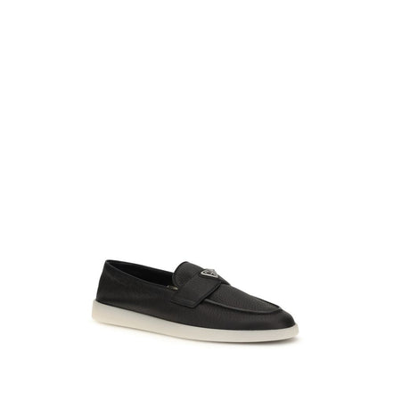 Prada Loafers Slip-On Negri din Piele de Vițel