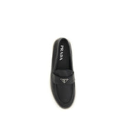 Prada Loafers Slip-On Negri din Piele de Vițel