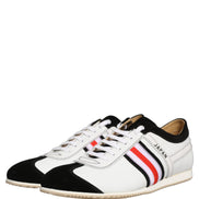 Sneakers Dolce & Gabbana joase din piele întoarsă alb-negru