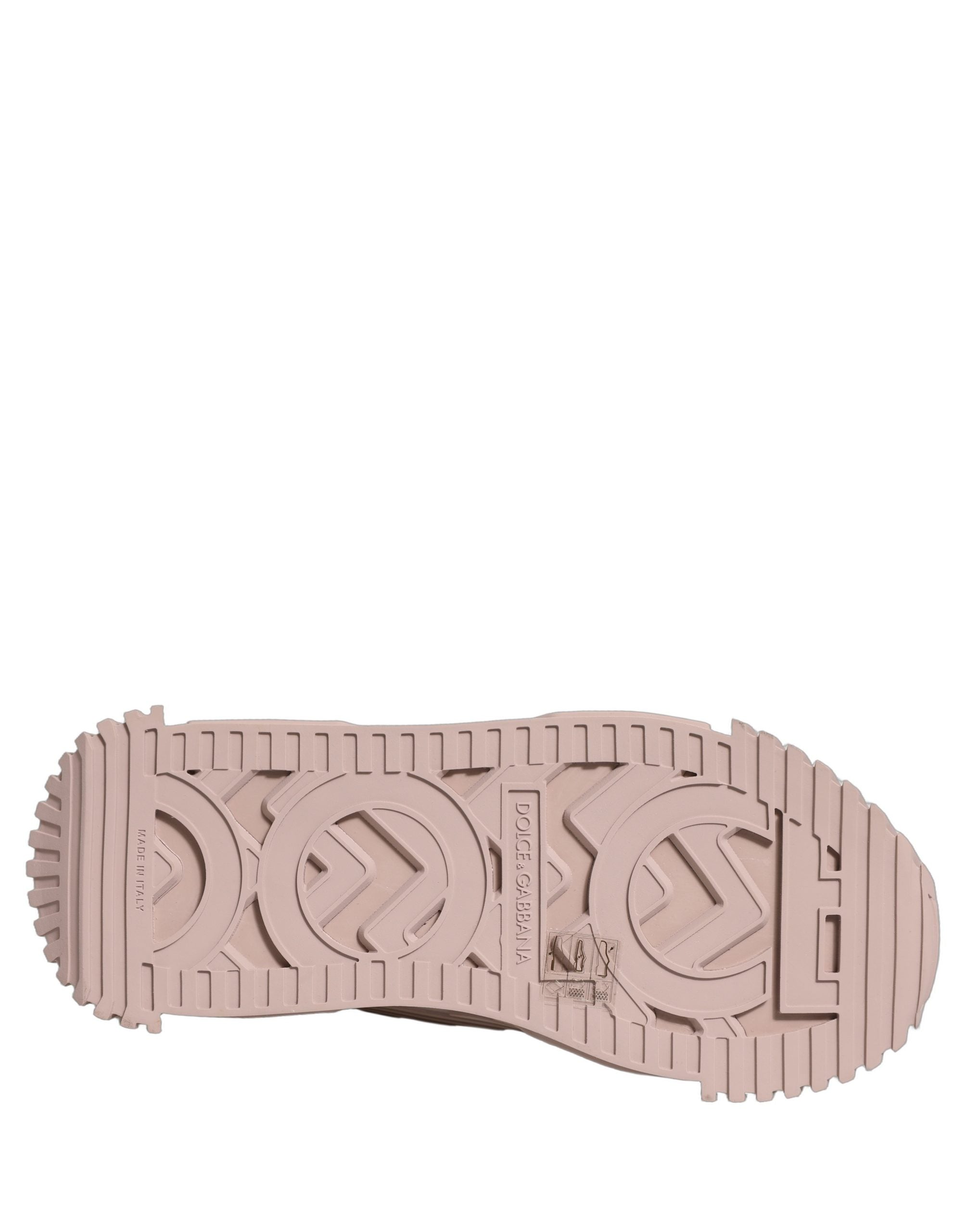 Sneakers joase Dolce & Gabbana NS1 din dantelă roz