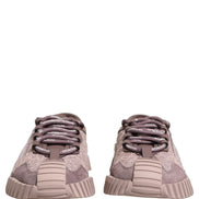 Sneakers joase Dolce & Gabbana NS1 din dantelă roz