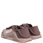Sneakers joase Dolce & Gabbana NS1 din dantelă roz