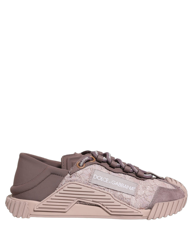 Dolce & Gabbana Sneakers Joși NS1 din Dantelă Roz