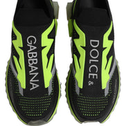 Sneakers joase Dolce & Gabbana Sorrento negru verde