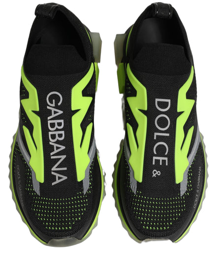 Sneakers joase Dolce & Gabbana Sorrento negru verde